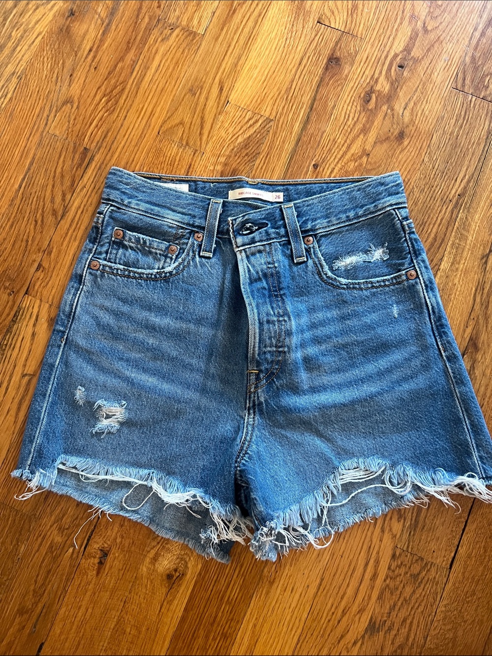 Levi’s Ribcage Women’s High-Rise Shorts - Blue